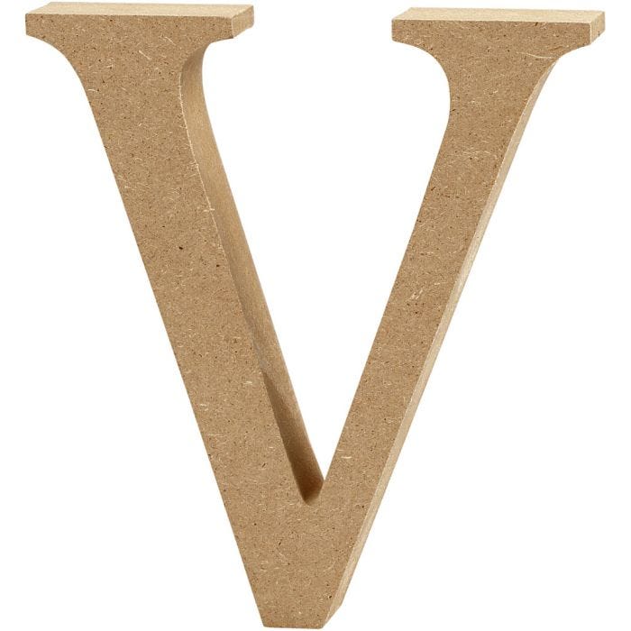 Bokstav, V, 8 cm, 1,5 cm, 1 stk.