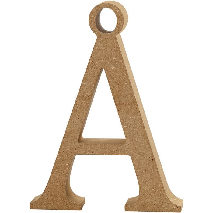 Bokstav, Å, H: 8 cm, tykkelse 1,5 cm, 1 stk.