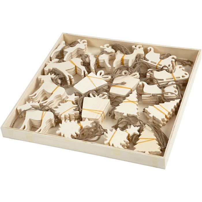 Juleoppheng, str. 7-9 cm, tykkelse 4 mm, 90 stk./ 1 pk.