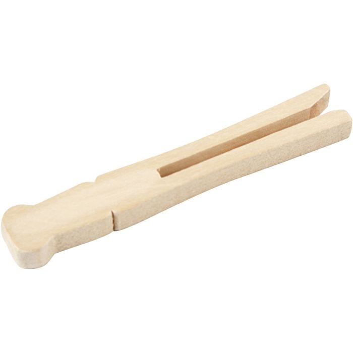 Klesklyper, L: 9,5 cm, B: 1,4 cm, 6 stk./ 1 pk.