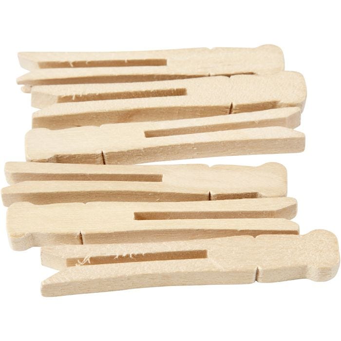 Klesklyper, L: 9,5 cm, B: 1,4 cm, 100 stk./ 1 pk.
