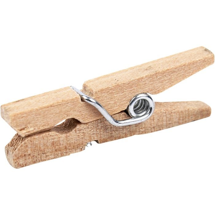 Klesklyper, L: 25 mm, B: 3 mm, 30 stk./ 1 pk.