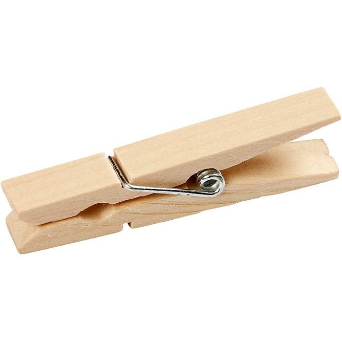 Klesklyper, L: 48 mm, B: 6 mm, 50 stk./ 1 pk.