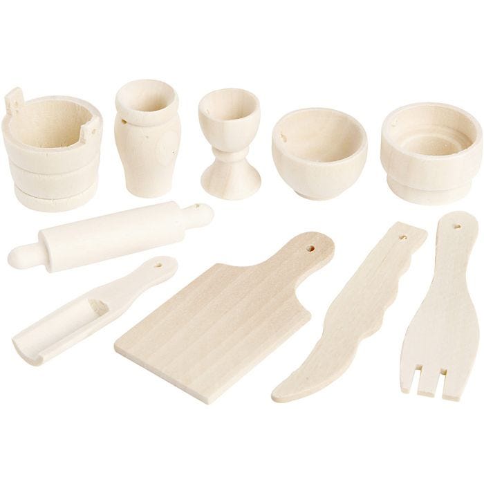 Kjøkkenredskaper, L: 40-60 mm, 10 stk./ 1 pk.