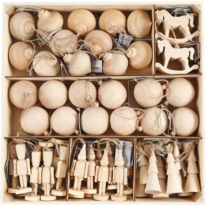 Juleoppheng, H: 5,5-9 cm, 72 stk./ 1 pk.