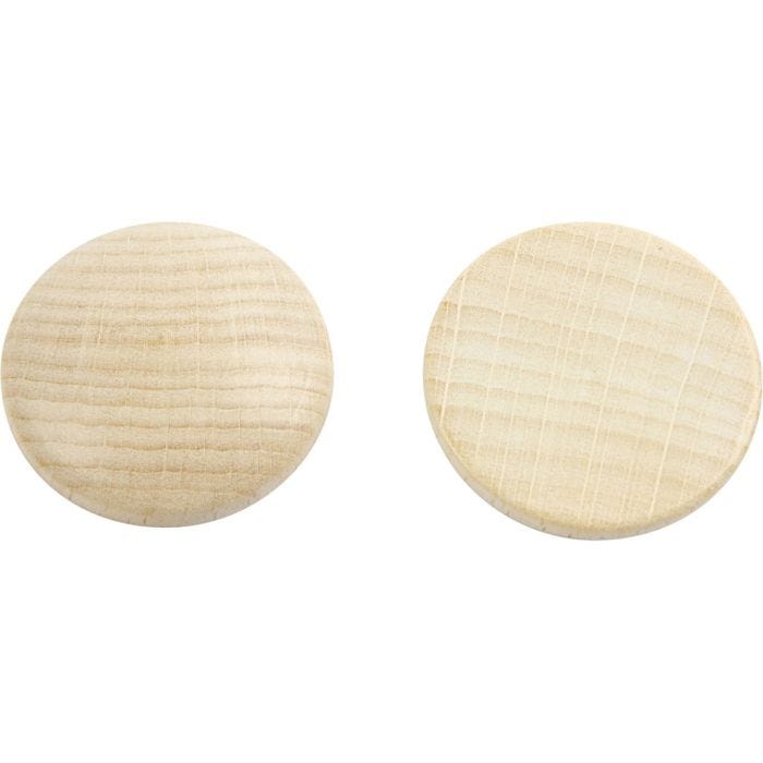 Treknapp, dia. 30 mm, tykkelse 5 mm, 15 stk./ 1 pk.