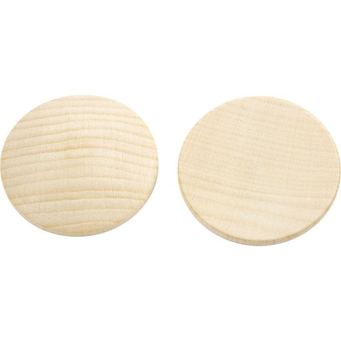 Treknapp, dia. 40 mm, tykkelse 5,2 mm, 100 stk./ 1 pk.
