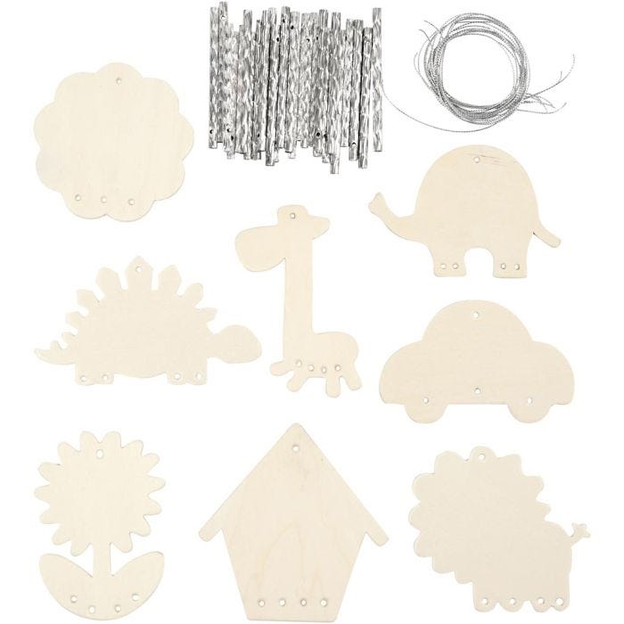 Vindspill, str. 9-14 cm, tykkelse 2 mm, 24 stk./ 1 pk.