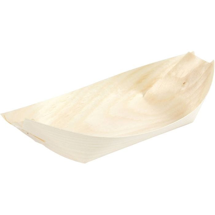 Serveringsbåt, H: 4 cm, L: 16,5 cm, B: 9 cm, 12 stk./ 1 pk.