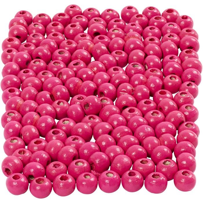 Treperler, dia. 5 mm, hullstr. 1,5 mm, pink, 150 stk., 6 g/ 1 pk.