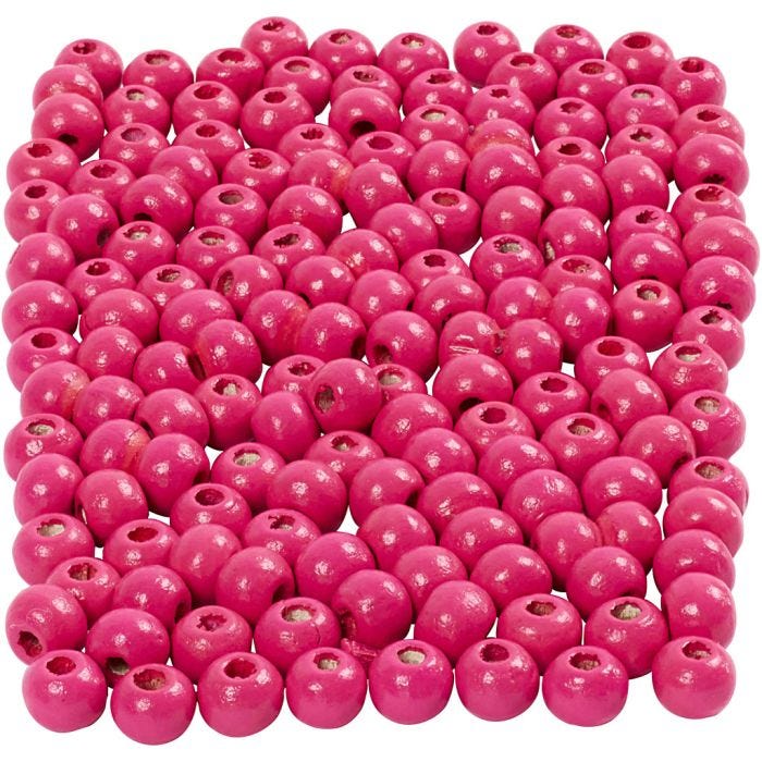 Treperler, dia. 5 mm, hullstr. 1,5 mm, pink, 6 g/ 1 pk., 150 stk.