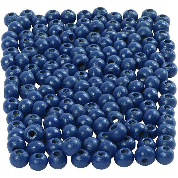 Treperler, dia. 5 mm, hullstr. 1,5 mm, blå, 6 g/ 1 pk.