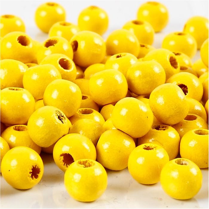 Treperler, dia. 8 mm, hullstr. 2 mm, gul, 15 g/ 1 pk.