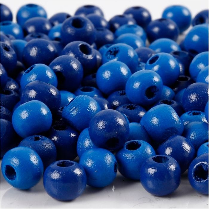 Treperler, dia. 8 mm, hullstr. 2 mm, blå, 15 g/ 1 pk.