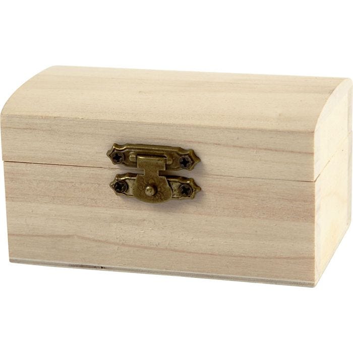 Skattekiste/smykkeskrin, D: 4,9 cm, L: 9 cm, B: 5,2 cm, 10 stk./ 1 pk.
