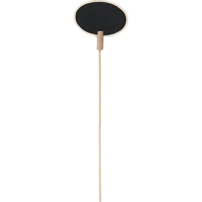 Skilt på pinne, str. 7,3x5 cm, tykkelse 3 mm, 5 stk./ 1 pk.