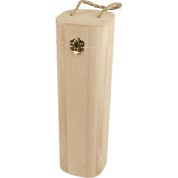Vinholder/-eske med snor, 34 cm, 10x10 cm, 1 stk.