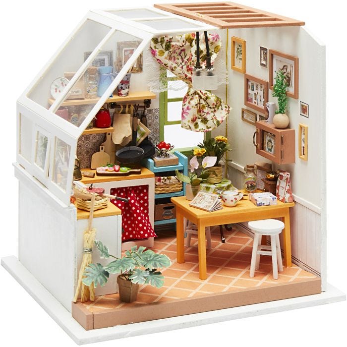 Miniatyrrom, Kjøkken, 18,7 cm, 19 cm, 1 stk.