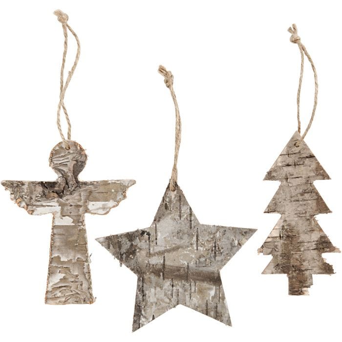 Juleoppheng, H: 10 cm, B: 8 cm, 3 stk./ 1 pk.