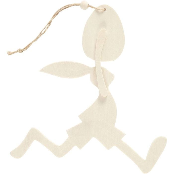 Hare med egg, H: 18 cm, B: 17 cm, 1 sett
