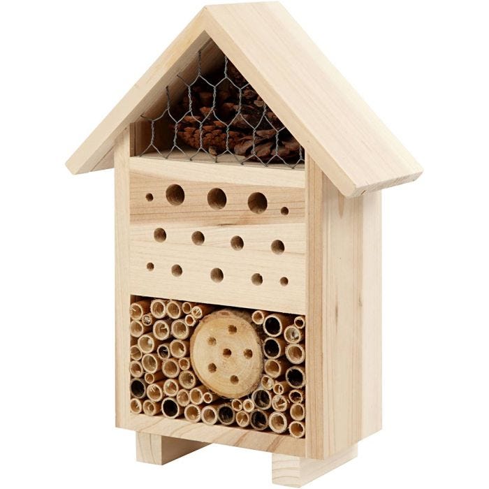 Insekthotell, H: 26,1 cm, D: 9,2 cm, B: 18,4 cm, 1 stk.