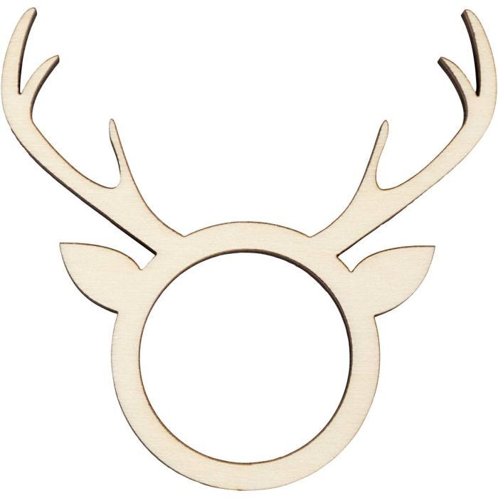 Serviettring, H: 8 cm, D: 5 mm, dia. 4,5 cm, hullstr. 3,5 cm, 4 stk./ 1 pk.