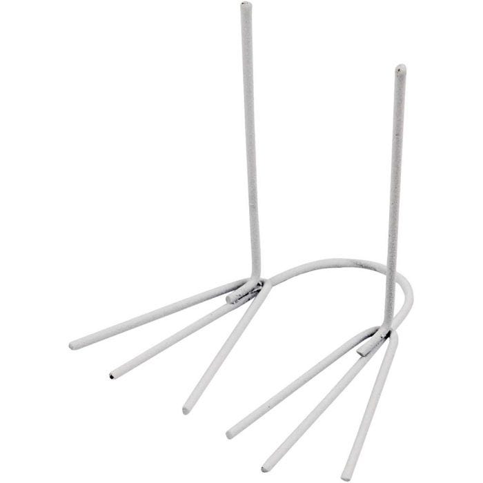 Fugleføtter og Kyllingføtter, H: 4,5 cm, B: 2,5 cm, hvit, 20 par/ 1 pk.