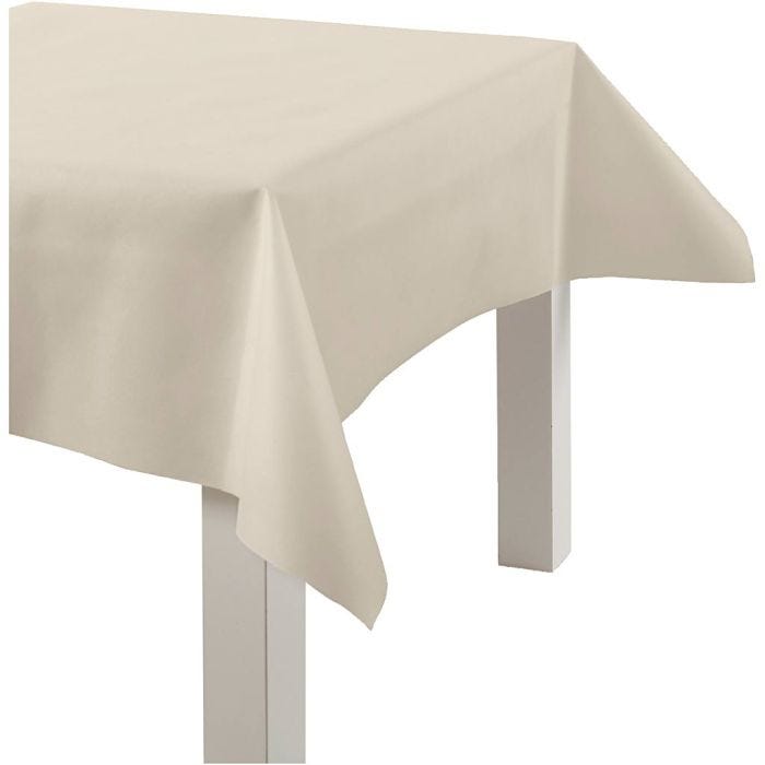 Duk i Imitert Stoff, B: 125 cm, 70 g, creme, 10 m/ 1 rl.