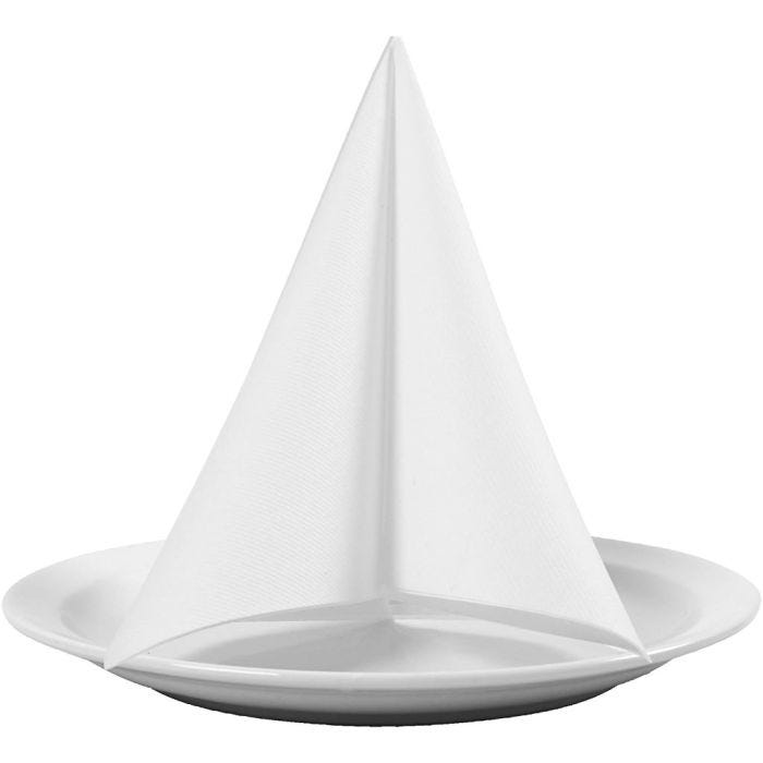 Servietter, str. 40x40 cm, 60 g, hvit, 20 stk./ 1 pk.