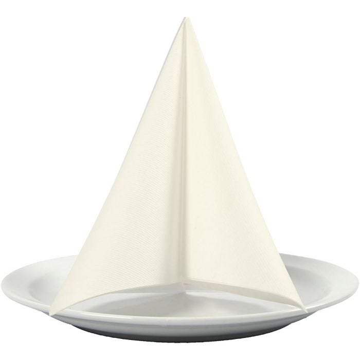 Servietter, str. 40x40 cm, 60 g, råhvit, 20 stk./ 1 pk.
