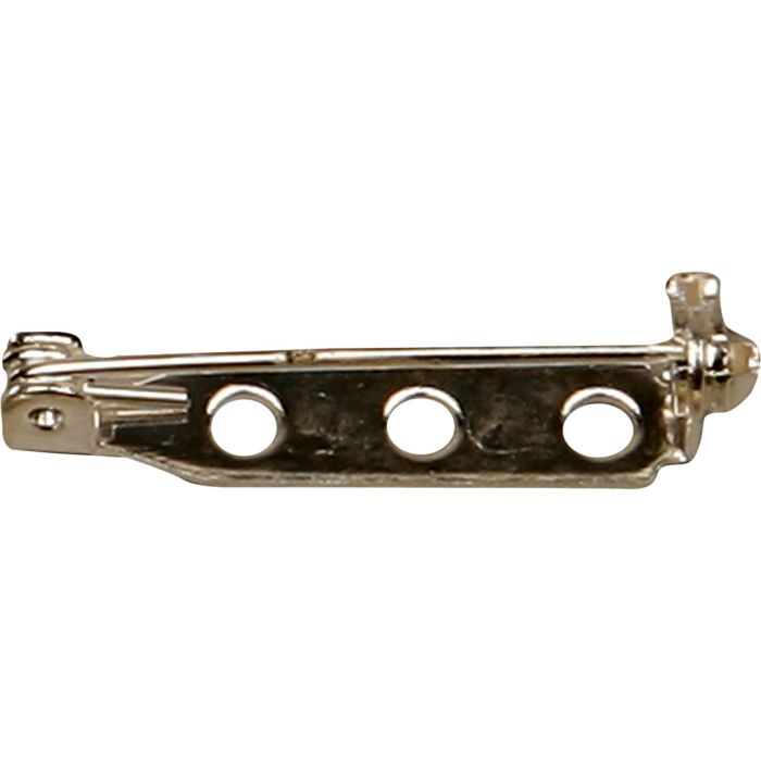 Brosjenål, L: 25 mm, forsølvet, 10 stk./ 1 pk.