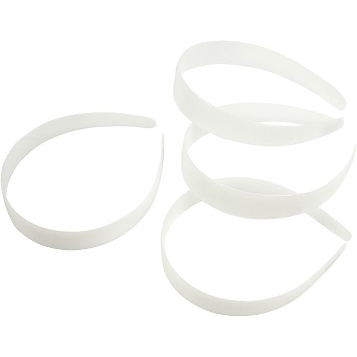 Hårbøyle, B: 25 mm, hvit, 5 stk./ 1 pk.