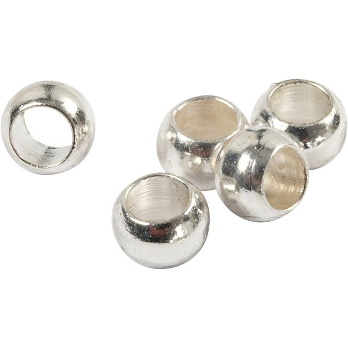 Wireklemmer, dia. 2,5 mm, sølv, 100 stk./ 1 pk.