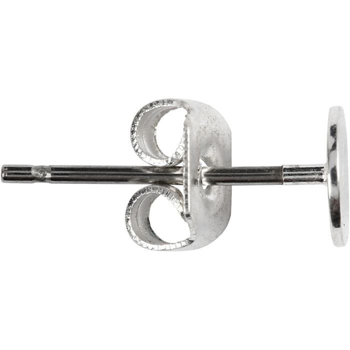 Ørestikkere, L: 13 mm, forsølvet, 100 stk./ 1 pk.