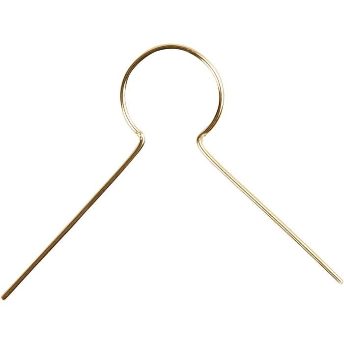 Oppheng, L: 22 mm, hullstr. 8 mm, forgylt, 50 stk./ 1 pk.