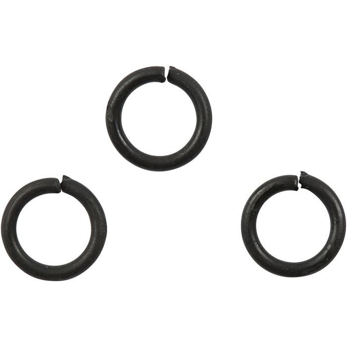 O-ring, str. 7 mm, tykkelse 1 mm, svart, 50 stk./ 1 pk.