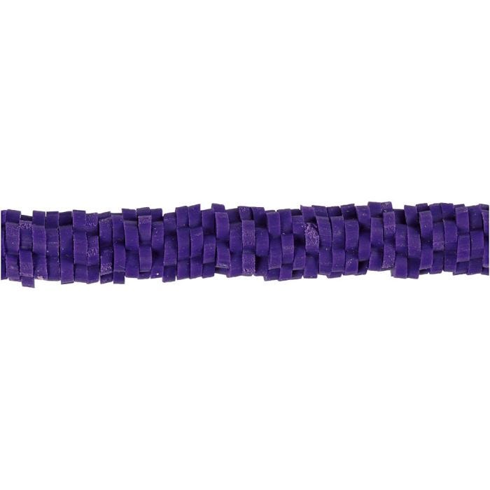 Leirperler, dia. 5-6 mm, hullstr. 2 mm, lilla, 145 stk./ 1 pk.