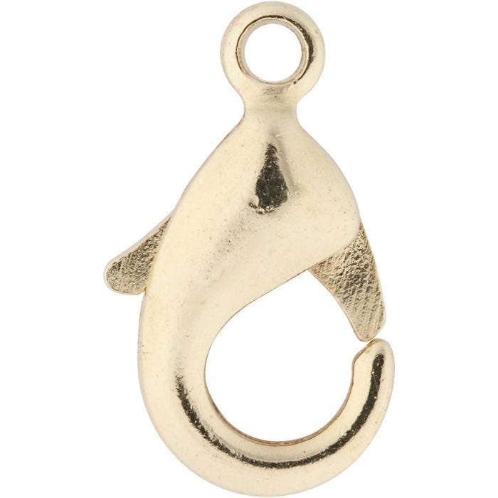 Karabinere, L: 10,1 mm, forgylt, 100 stk./ 1 pk.