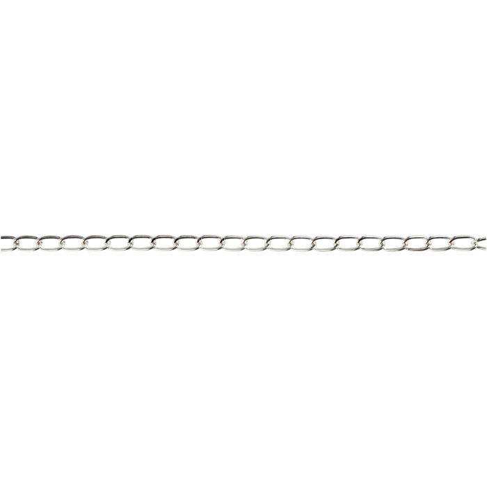 Kjede, B: 6 mm, forsølvet, 5 m/ 1 stk.