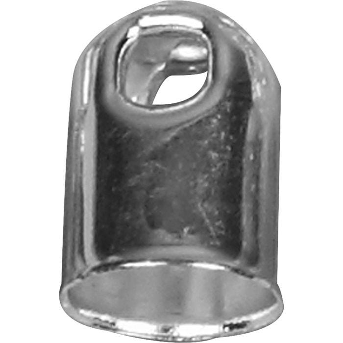 Enderør, dia. 6 mm, forsølvet, 6 stk./ 1 pk.