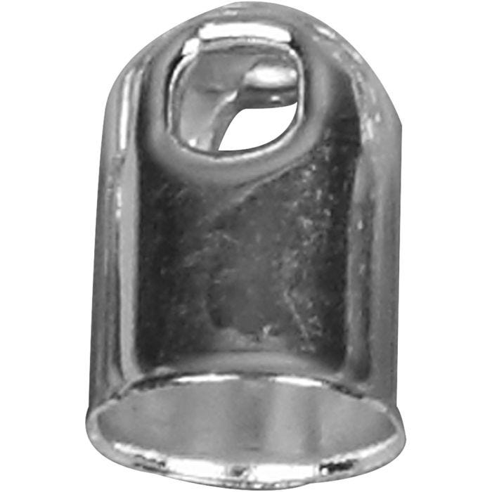 Enderør, dia. 6 mm, forsølvet, 50 stk./ 1 pk.