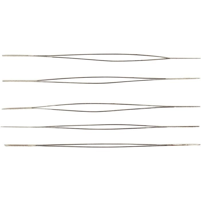 Perlenål, L: 6 cm, tykkelse 0,3 mm, 5 stk./ 1 pk.