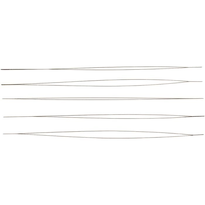 Perlenål, L: 12 cm, tykkelse 0,25 mm, 5 stk./ 1 pk.