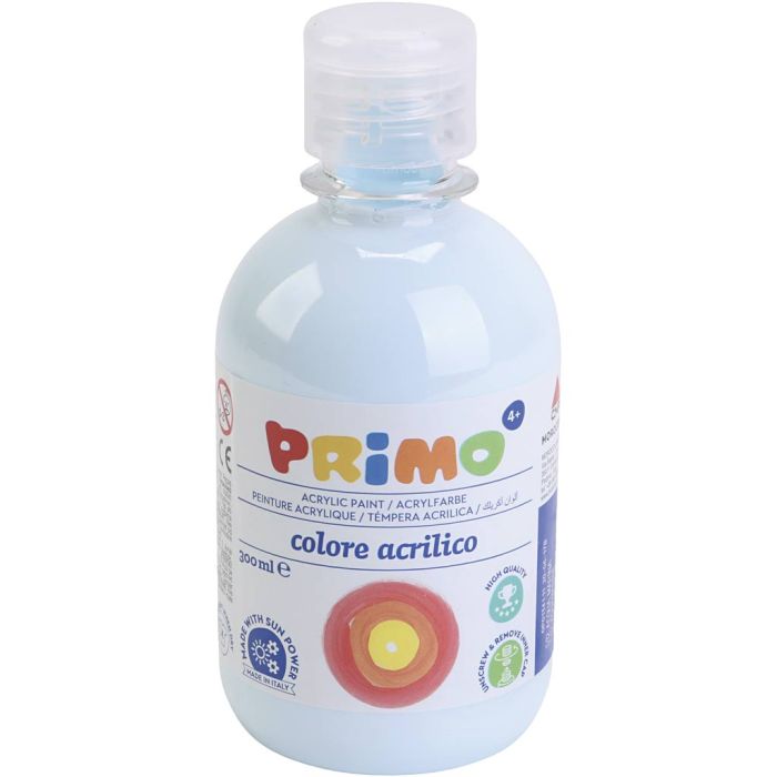 PRIMO Akrylmaling, pastellblå, 300 ml/ 1 fl.