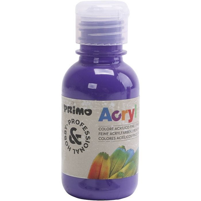 PRIMO luksus acrylmaling, lilla, 125 ml/ 1 fl.