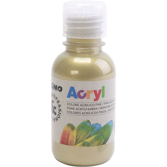 PRIMO luksus acrylmaling, bronse, 125 ml/ 1 fl.