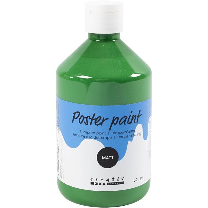 Temperamaling Matt, mørk grønn, 500 ml/ 1 fl.
