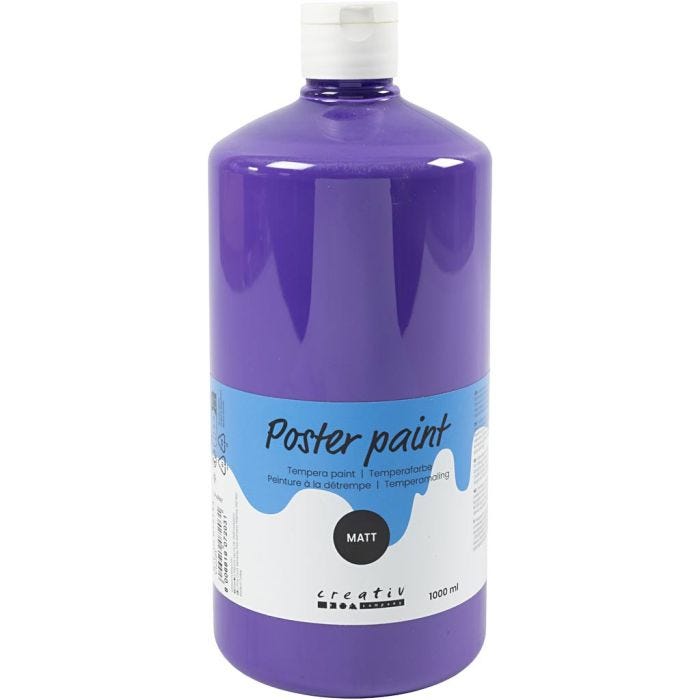 Temperamaling Matt, violet, 1000 ml/ 1 fl.