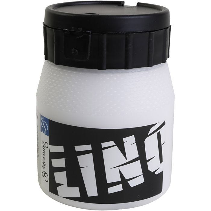 Linoleumsmaling, hvit, 250 ml/ 1 boks
