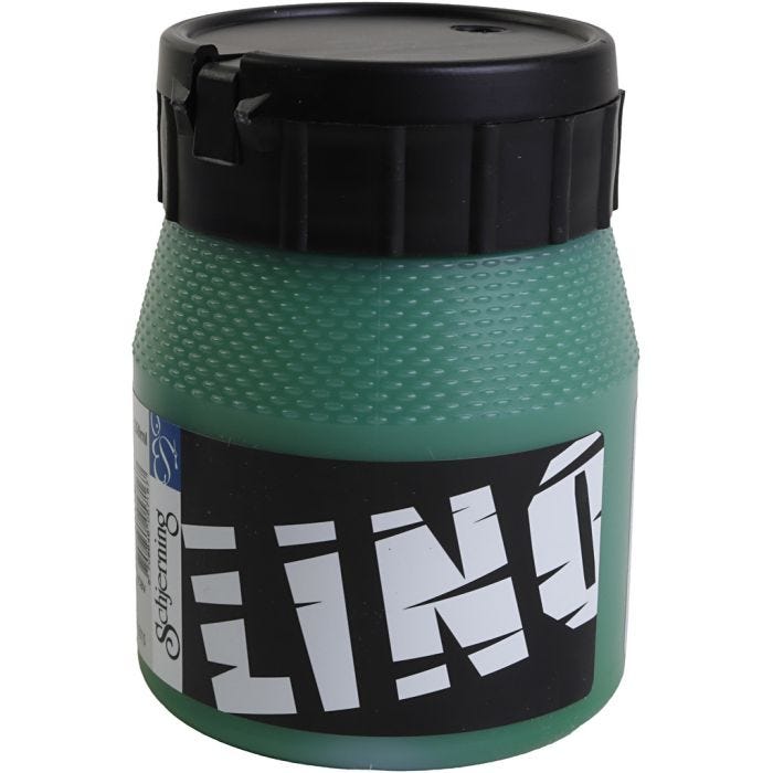 Linoleumsmaling, grønn, 250 ml/ 1 boks
